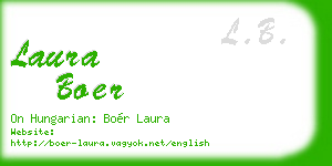laura boer business card