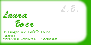laura boer business card
